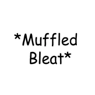 😶 *Muffled Bleat* приглушенный, блеяние, звуковой эффект, звук животного telegram sticker