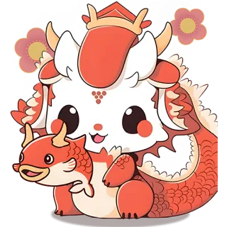 🐠 drache, fisch, süß, kawaii, tier, cartoon, aufkleber telegram sticker