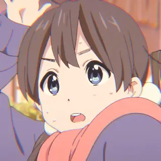 🎨 anime, cute, cartoon, girl, child, illustration whatsapp sticker