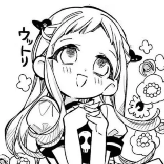 🥬 ウットリ Anime, Manga, Mignon, Fille, Chibi, Dessin telegram sticker
