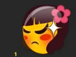 😮‍💨 Emoji, Visage, Sticker, En colère, Fleur whatsapp sticker
