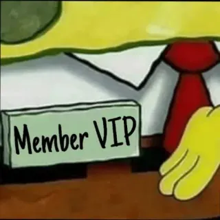 ➖ SpongeBob SquarePants Member VIP spongebob, vip, membre, nickelodeon, dessin animé telegram sticker