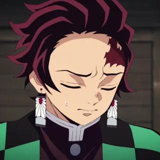 🔥 Tanjiro Kamado Demon Slayer Anime, Demon Slayer, Tanjiro, Triste telegram sticker