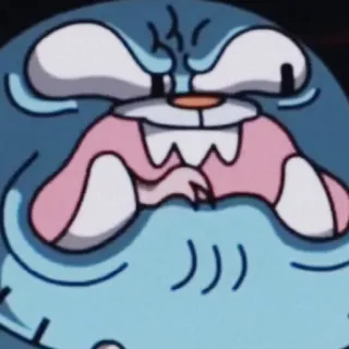 😡 Gumball The Amazing World of Gumball Cartoon, Katze, Wütend, Lustig, Ausdruck whatsapp sticker