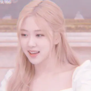 🍼 Rose kpop, rose, blackpink, sängerin, promi, pinke haare telegram sticker