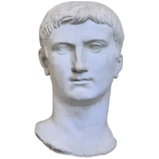 😑 Augustus bust, sculpture, portrait, roman, art, emperor, ancient telegram sticker