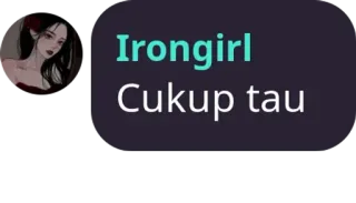 😀 Irongirl
Cukup tau 소녀, 여자, 인물 사진, 인도네시아, 아이언 걸 telegram sticker