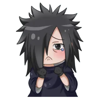😢 Madara Uchiha Naruto anime, manga, naruto, traurig, chibi, madara uchiha, uchiha, weinen, weinend telegram sticker