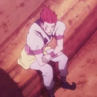 🙂 Hisoka Hunter x Hunter anime, hisoka, hunterxhunter, personaje, magia whatsapp sticker