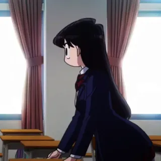 🦋 Komi Komi Can't Communicate Аниме, Школа, Девушка, Персонаж, Манга, Komi Can't Communicate telegram sticker