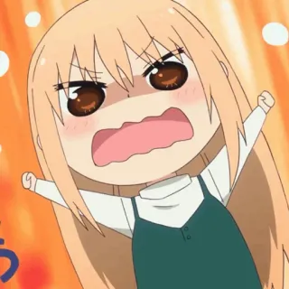 🍕 anime, cartoon, angry, girl, exasperated, cute telegram sticker