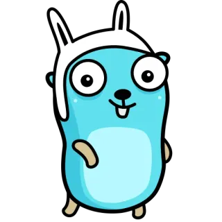 🐰 Gopher, Golang, マスコット, 漫画, プログラミング telegram sticker
