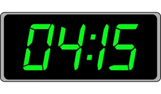 📟 04:15 digital clock, time, number telegram sticker