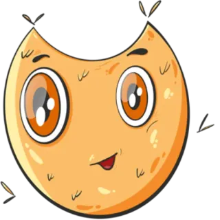 😺 Dibujo animado, Animal, Feliz, Lindo, Luna whatsapp sticker