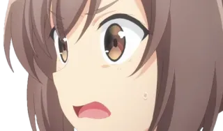 😨 动漫, 卡通, 震惊, 女性 telegram sticker