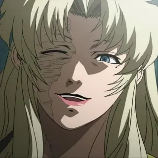 😉 Revy Black Lagoon Anime, Narbe, Frau, Waffe, Pirat, Action, Gewalt whatsapp sticker