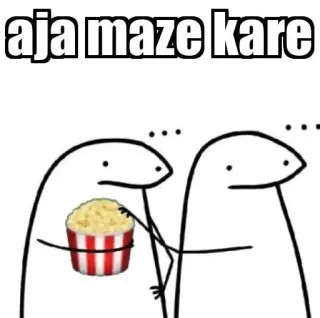 😂 aja maze kare memes, entertainment, hindi, culture, comedy telegram sticker