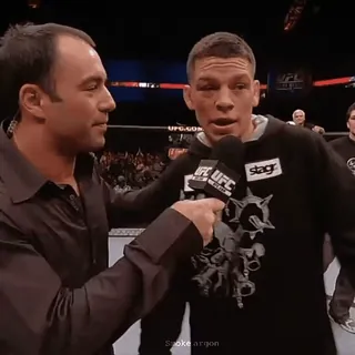 😉 Nate Diaz UFC, Joe Rogan, Interview, Kämpfer, Boxen telegram sticker