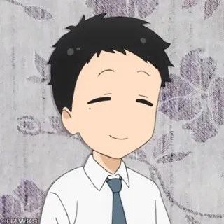 🎎 Anime, Sourire, Garçon, Uniforme scolaire telegram sticker