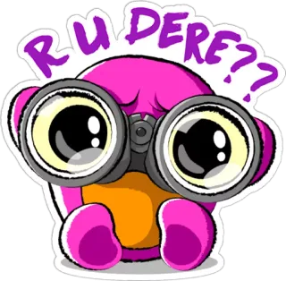 🔭 RU DERE?? telegram sticker