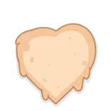 ❤️ cuore, amore, carino, dolce, cartone animato, emoji, dessert, prodotti da forno telegram sticker