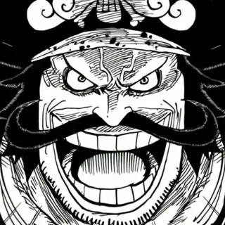 🪐 Gol D. Roger One Piece anime, manga, One Piece, Gol D. Roger, pirate telegram sticker