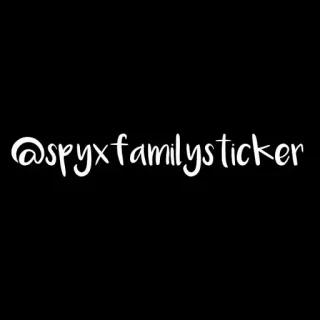 🥜 @spyxfamilysticker telegram sticker