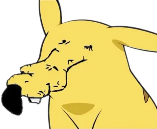 🤥 Pikachu ปิกาจู, โปเกมอน, การ์ตูน, มีม telegram sticker