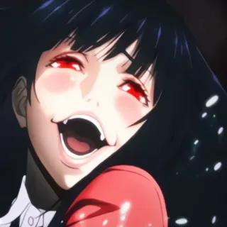 😍 Yumeko Jabami Kakegurui Anime, Kakegurui, Yumeko Jabami, Jeux de hasard, École telegram sticker
