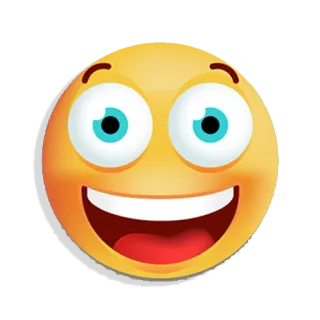 😳 Emoji, Sorriso, Feliz, Rosto, Desenho animado telegram sticker
