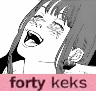 😂 forty keks anime, manga, comic telegram sticker