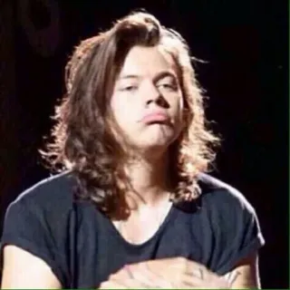 ☹️ Harry Styles harry styles, singer, celebrity, musician, one direction telegram sticker