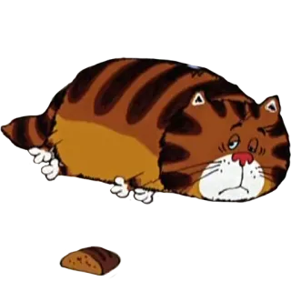 🍔 gato, desenho animado, pão telegram sticker