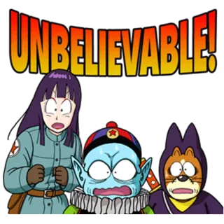 😦 UNBELIEVABLE! anime, cartoon, unbelievable, shocked, surprised telegram sticker