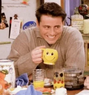 😂 Joey Tribbiani Friends Joey, Przyjaciele, Sitcom, Serial TV, Matt LeBlanc telegram sticker