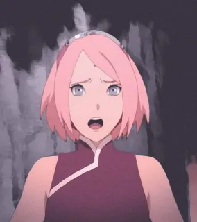🌸 Sakura Naruto Anime, Sakura, Naruto, Postać telegram sticker