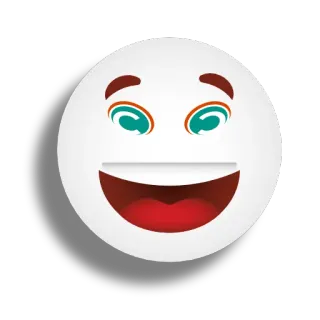 😅 笑脸, 表情符号, 快乐, 卡通, 表情 telegram sticker