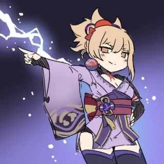 🏖 Yoimiya Genshin Impact Yoimiya, anime, genshin impact, game, character telegram sticker