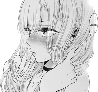 😳 GEEZ. Аниме, Манга, Девушка, Румянец, Мультфильм telegram sticker