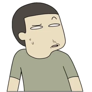 😂 cartone animato, sudore, espressione, faccia telegram sticker