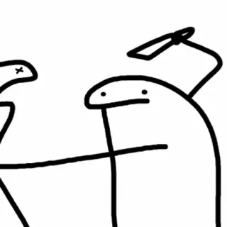 👊 bonhomme allumette, violence, humour, mème, dessin animé telegram sticker