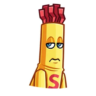 ☹️ S Dessin animé, Personnage, Autocollant telegram sticker