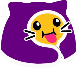 😛 Katze, Cartoon, Niedlich, Sticker, Tier, Gelb telegram sticker