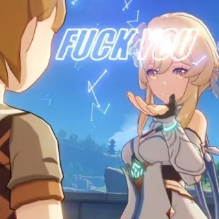 🤬 FUCK YOU anime, sticker, grosería, ofensivo telegram sticker
