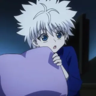 🌑 Killua Zoldyck Hunter x Hunter 애니메이션, 소년, 귀여운, 키르아, 헌터 telegram sticker