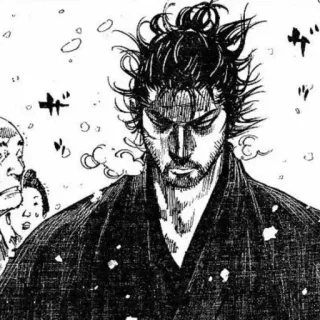 🤍 Miyamoto Musashi Vagabond Manga, Samurai, Musashi, Schwert, Krieger telegram sticker