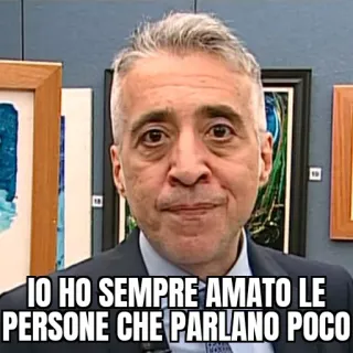 🤐 IO HO SEMPRE AMATO LE PERSONE CHE PARLANO POCO telegram sticker