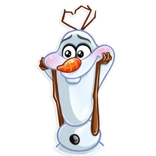 ☺️ Olaf Frozen オラフ, 雪だるま, アナと雪の女王, ディズニー telegram sticker