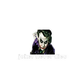 ❤️ joker joker never dies Joker, villano, DC Comics, cómic, personaje, película telegram sticker
