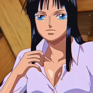 📚 Nico Robin One Piece anime, one piece, nico robin, character whatsapp sticker